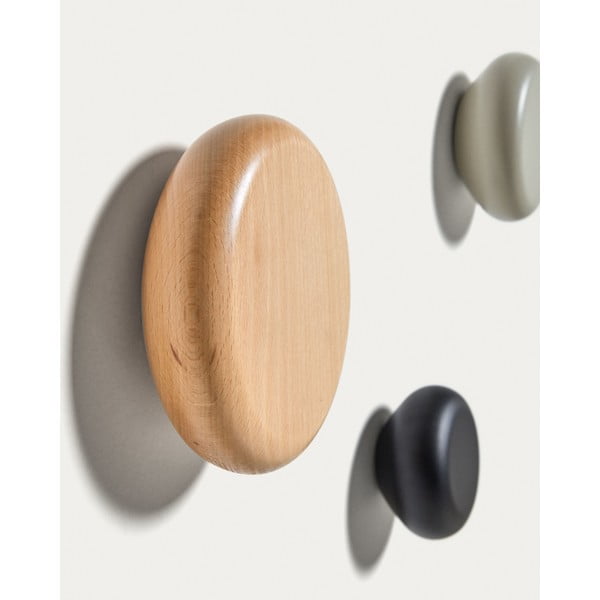 Ścienne drewniane haczyki zestaw 3 szt. Nadue – Kave Home-image-1