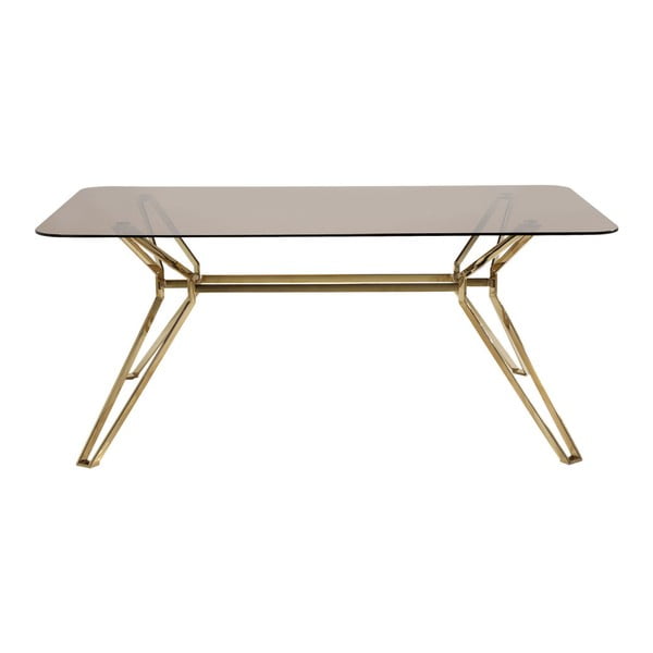 Stół do jadalni ze szklanym blatem Kare Design Garbo, 180x90 cm