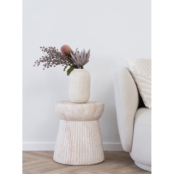 Kamienny okrągły stolik ogrodowy ø 37 cm Bonn – House Nordic-image-1