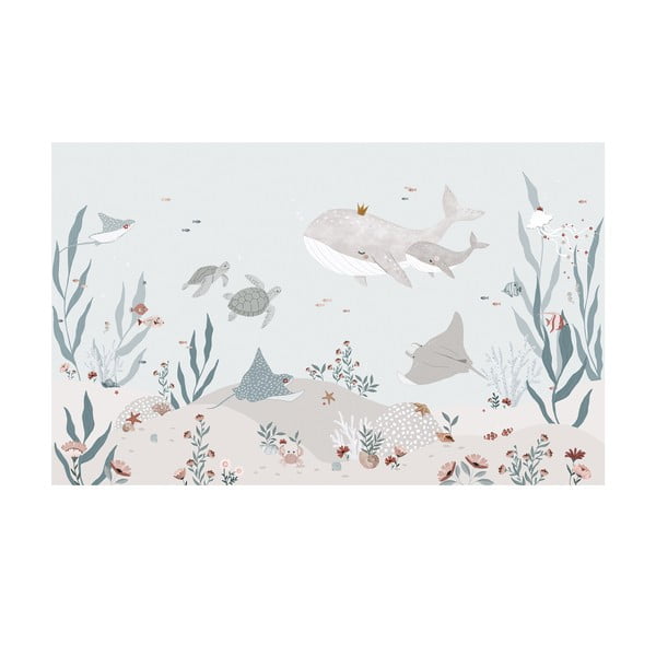 Tapeta dziecięca 400 cm x 248 cm Dreamy Seabed – Lilipinso