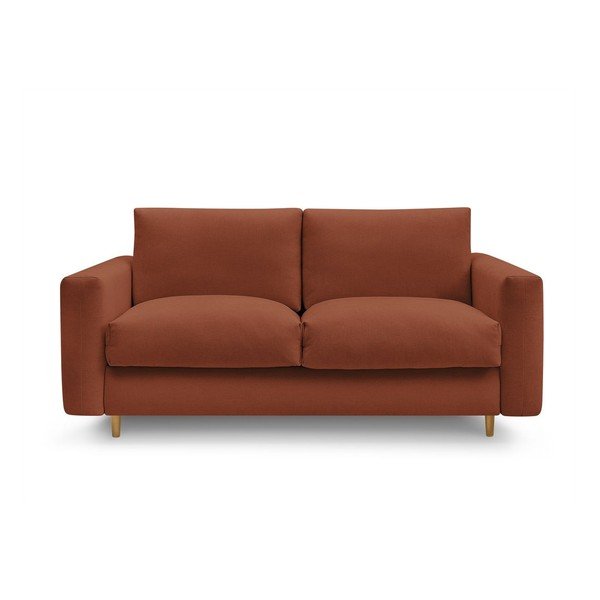 Pomarańczowa sofa do spania/rozkładana 200 cm Cocoone – Bobochic Paris