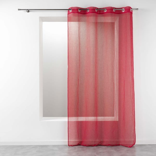 Czerwona firanka 140x280 cm Telma – douceur d'intérieur