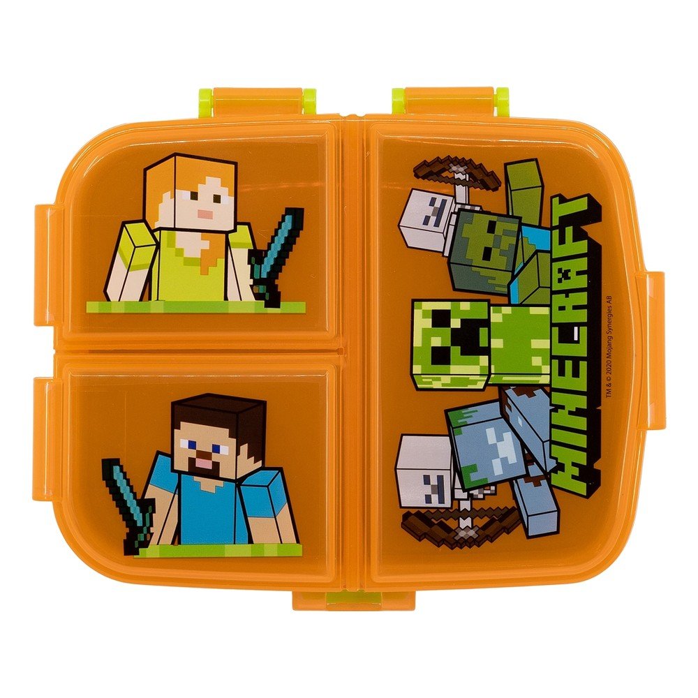 Pomarańczowy plastikowy pojemnik śniadaniowy dla dzieci Minecraft – STOR