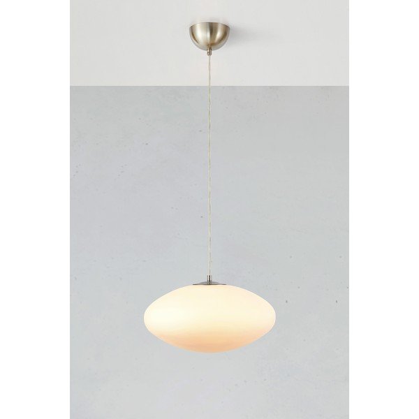 Biała lampa wisząca ze szklanym kloszem ø 38 cm Locus – Markslöjd-image-2