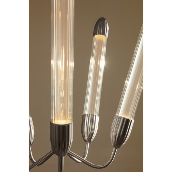 Stalowa lampa wisząca w kolorze srebra ze szklanym kloszem ø 69 cm Lemon Squeeze – UMAGE-image-2