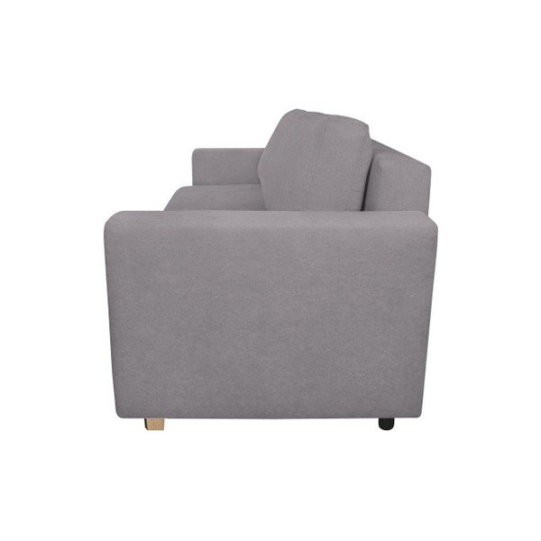 Jasnoszara rozkładana sofa 3-osobowa Kooko Home Soul-image-2