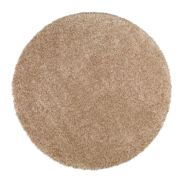 Jasnobrązowy dywan Universal Aqua Liso, ø 100 cm