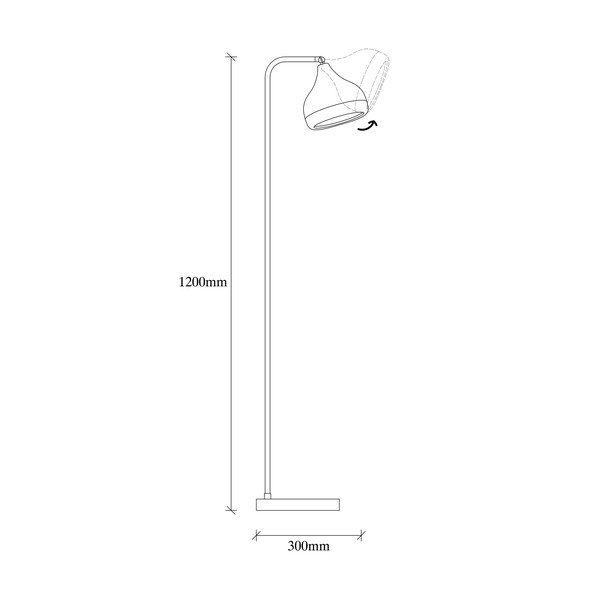 Czarna lampa stojąca z elementami w kolorze miedzi Opviq lights Yildo-image-3