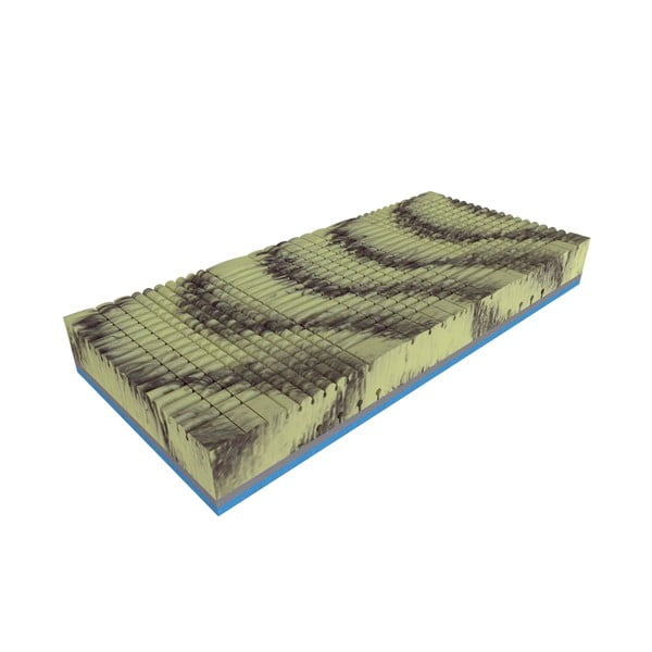 Średnio twardy/miękki sprężynowy materac dwustronny 200x200 cm Herbal visco – Materasso-image-3