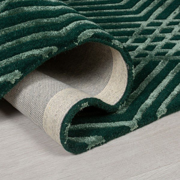 Zielony dywan wełniany Flair Rugs Diamonds, 160x230 cm-image-1