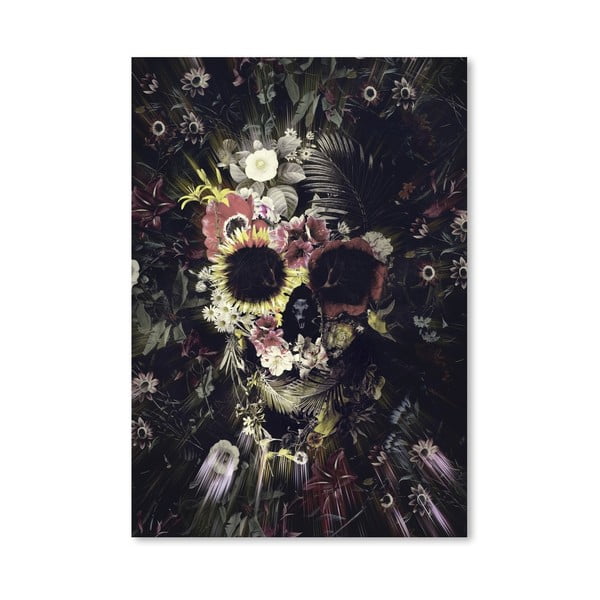 Plakat autorski "Garden Skull"