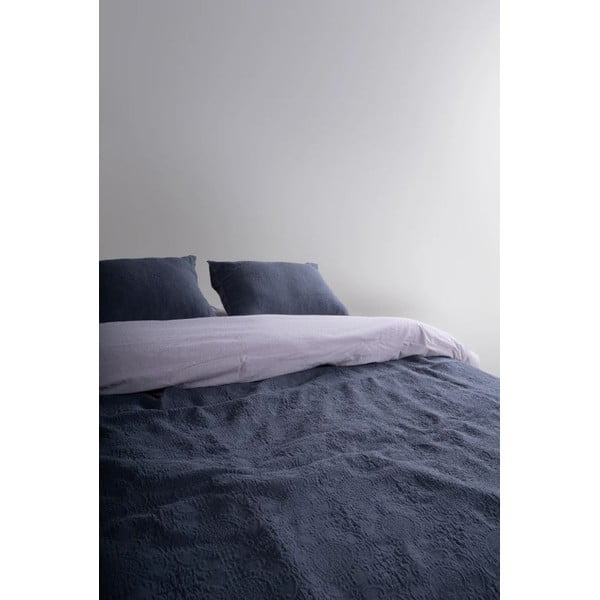 Ciemnoszary zestaw narzuty na łóżko i poszewki na poduszkę żakardowy 240x260 cm Jacquard – Mila Home Luxury-image-2