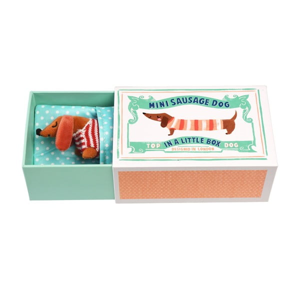 Zabawka pluszowa Mini Sausage Dog in a Little Box – Rex London-image-2