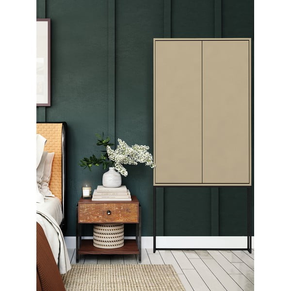 Beżowa szafka 75x164,5 cm Lennon – Really Nice Things-image-3