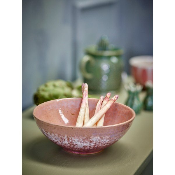 Łososiowe kamionkowe miski zestaw 4 szt. 890 ml Darlene – Bloomingville-image-1