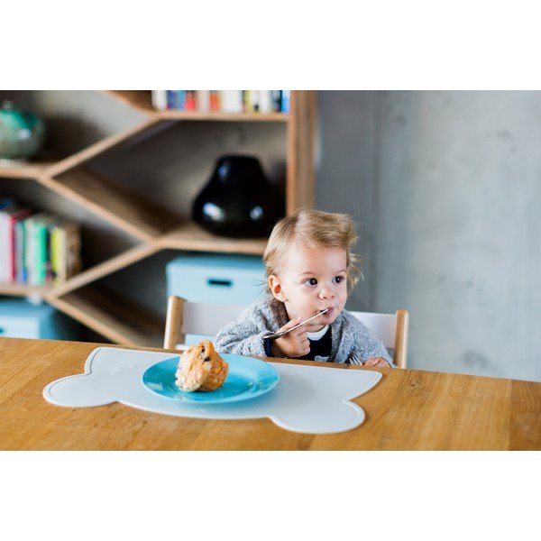 Jasnoszara silikonowa mata stołowa Kindsgut Bear I, 48x25 cm-image-1