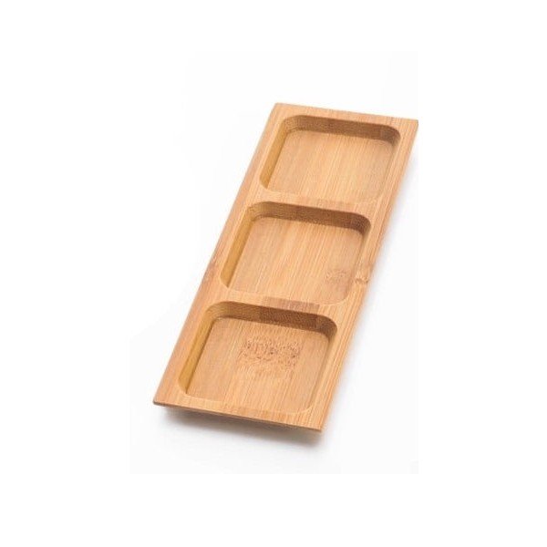 Zestaw 2 półmisków bambusowych do serwowania przekąsek Bambum Almeria, 18 cm-image-1