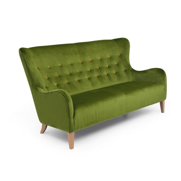 Zielona sofa Max Winzer Medina, 190 cm