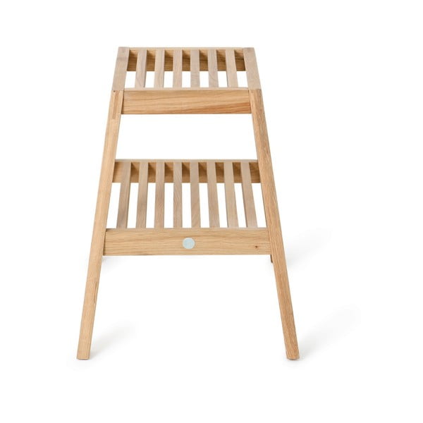 Stołek z drewna dębowego Wireworks Slatted Stool-image-1
