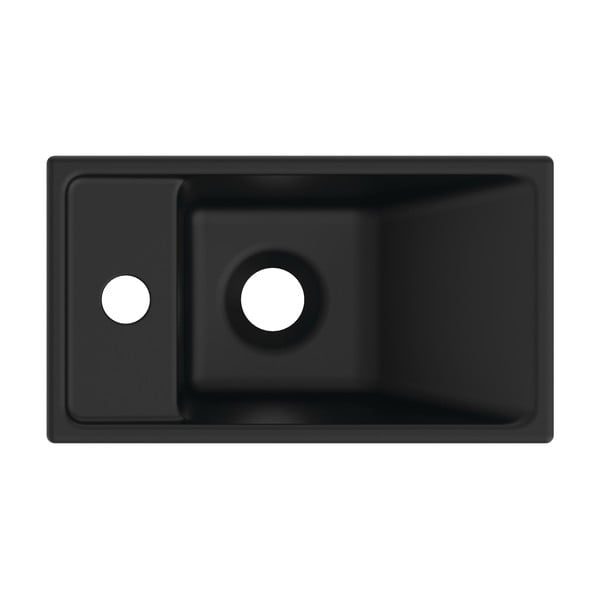 Ceramiczna umywalka w kolorze matowej czerni 37x21 cm i.Life S – Ideal Standard-image-2