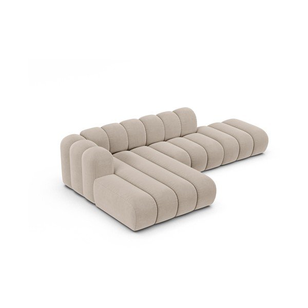 Beżowy narożnik (lewostronny) Lupine – Micadoni Home-image-2