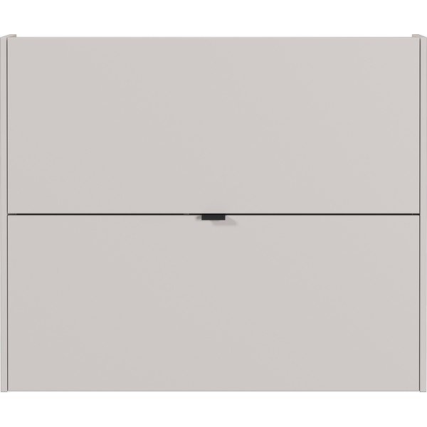 Kremowa uchylna/wisząca szafka na buty w dekorze dębu 100x83x18 cm Ameca – Germania-image-2