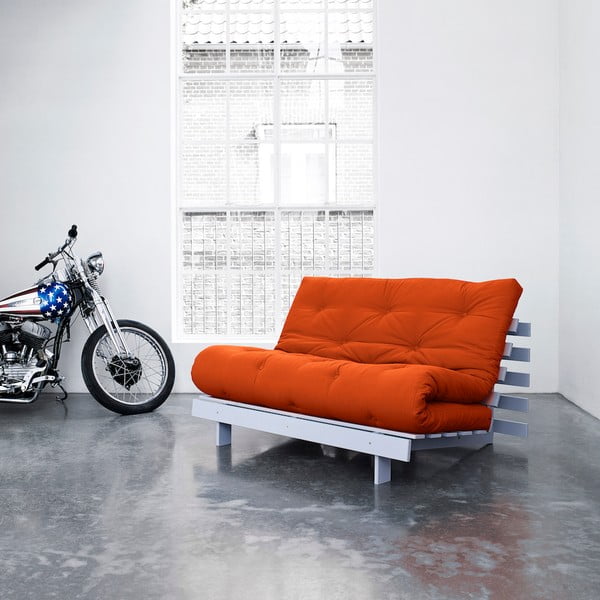 Sofa rozkładana Karup Roots Cool Gray/Orange-image-3