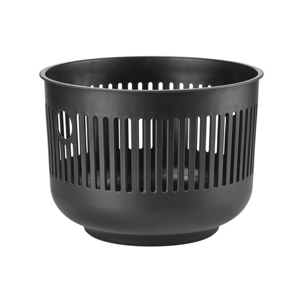 Czarny plastikowy kosz na pranie 35 l Ume – Zone