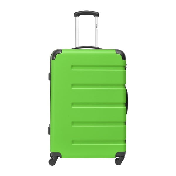 Zielona walizka podróżna Packenger Mariana, 101 l