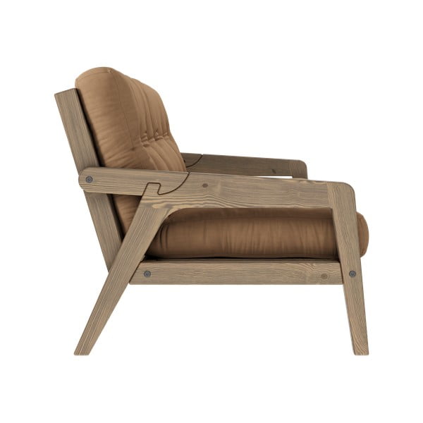 Brązowa rozkładana sofa 204 cm Grab – Karup Design-image-4