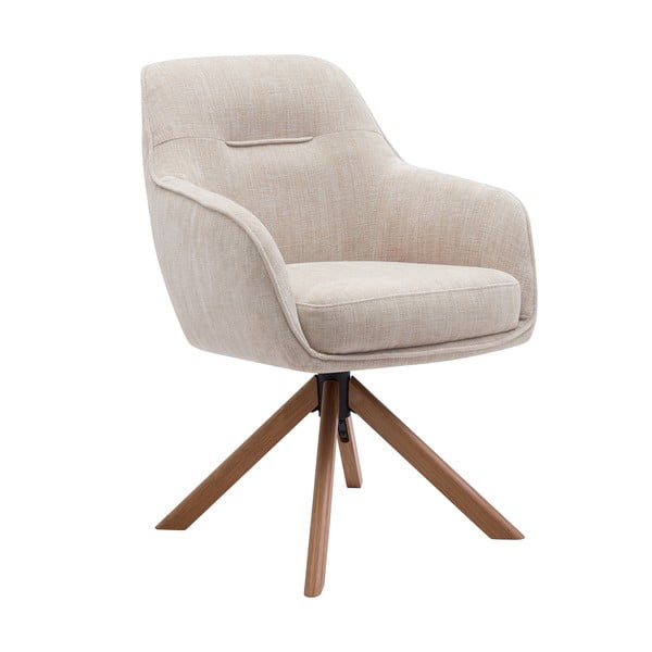 Kremowe tapicerowane fotele jadalniane zestaw 2 szt. Avola – Unique Furniture