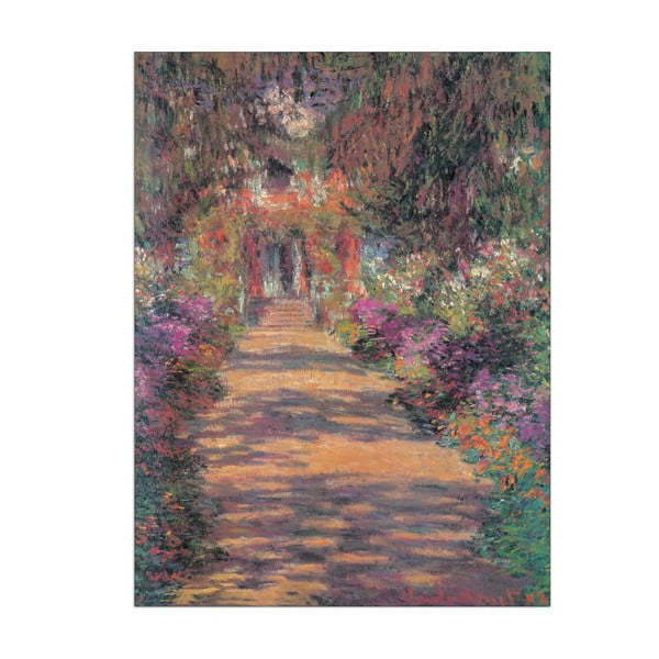 Obraz Claude Monet - Une Allée du jardin, 60x80 cm