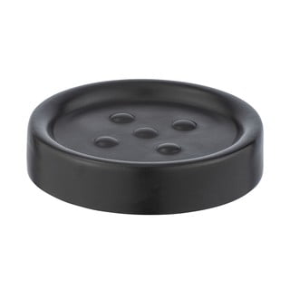 Matowa czarna ceramiczna mydelniczka Wenko Polaris