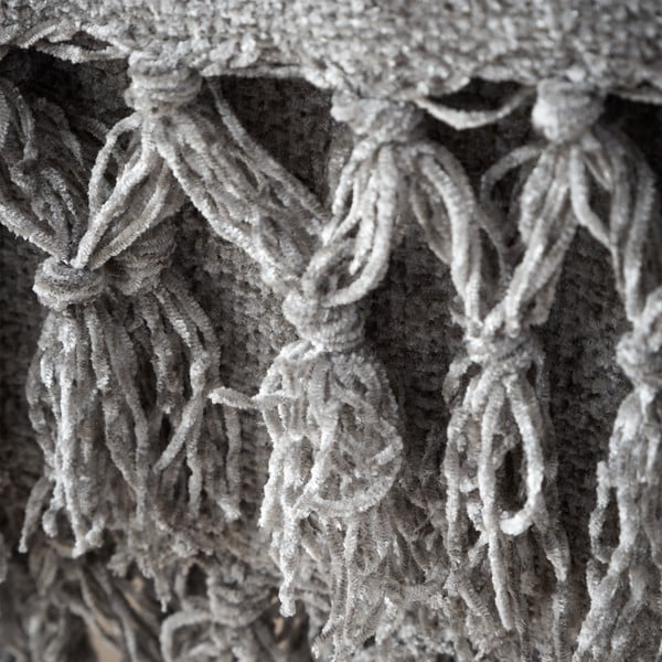 Szary koc z szenilu 130x170 cm Wilson – Catherine Lansfield-image-2