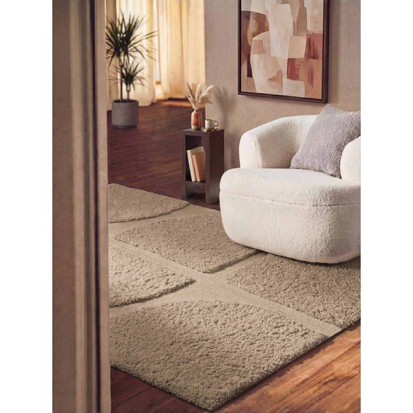 Beżowy dywan tkany ręcznie 80x150 cm Lambeth Jasper – Ted Baker-image-1