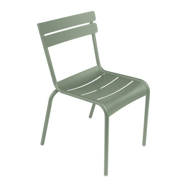 Szarozielone krzesło ogrodowe Fermob Luxembourg