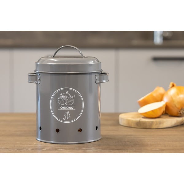 Stalowy pojemnik na cebulę i czosnek Secret Du Potager – Esschert Design-image-4