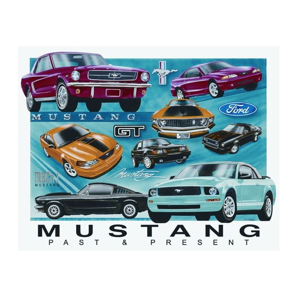 Blaszana tabliczka Mustang, 30x40 cm