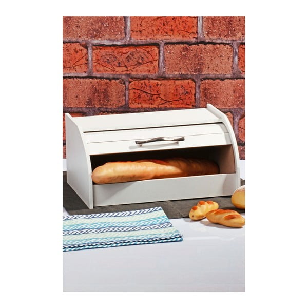 Biały pojemnik bambusowy na chleb Kosova Breadbox