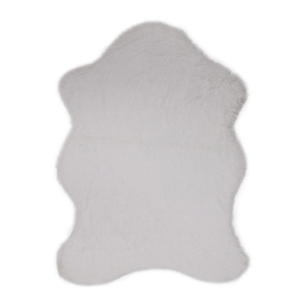 Biały dywan ze sztucznej skóry Tavsantuyu White, 80x105 cm