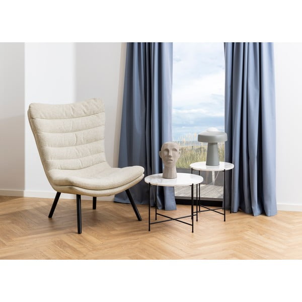 Okrągły stolik z marmurowym blatem ø 42 cm Avila – Actona-image-1