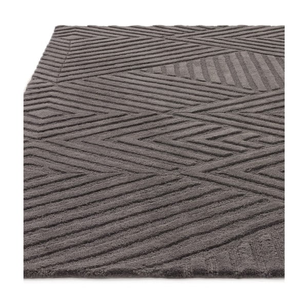 Antracytowy dywan wełniany 160x230 cm Hague – Asiatic Carpets-image-4