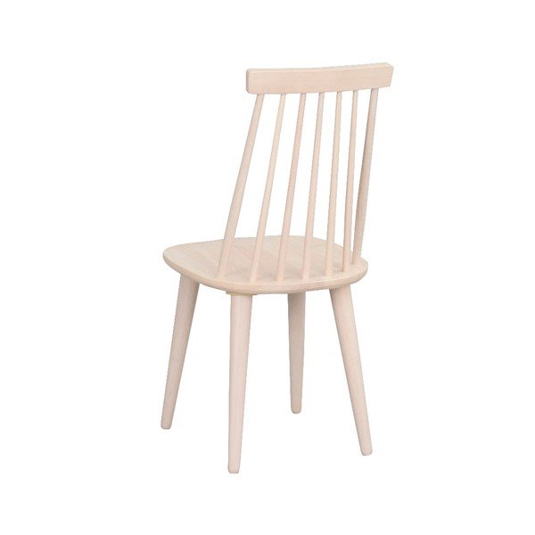 Beżowe krzesło do jadalni z drewna kauczukowca Rowico Lotta-image-4