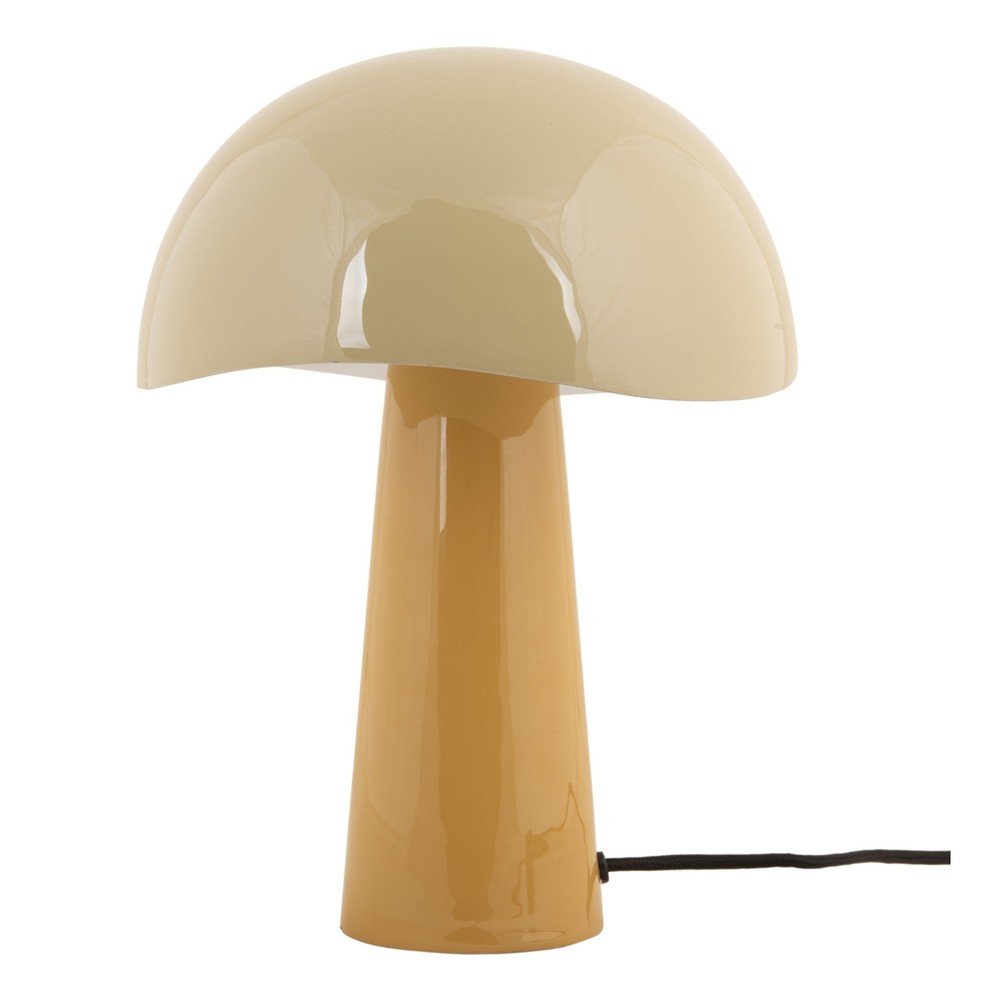 Lampa stołowa w kolorze ochry z metalowym kloszem (wysokość 33 cm) Grato – Leitmotiv