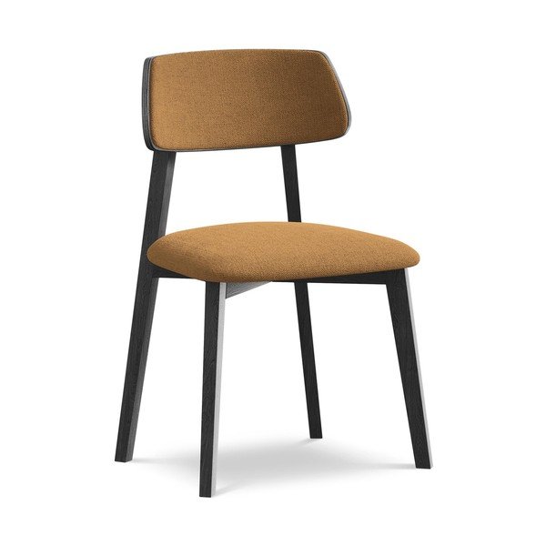 Krzesło z litego drewna w kolorze terakoty Niu – Makamii