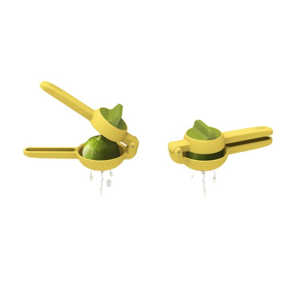 Żółto-zielona ręczna wyciskarka Joseph Joseph JuiceMax-image-2