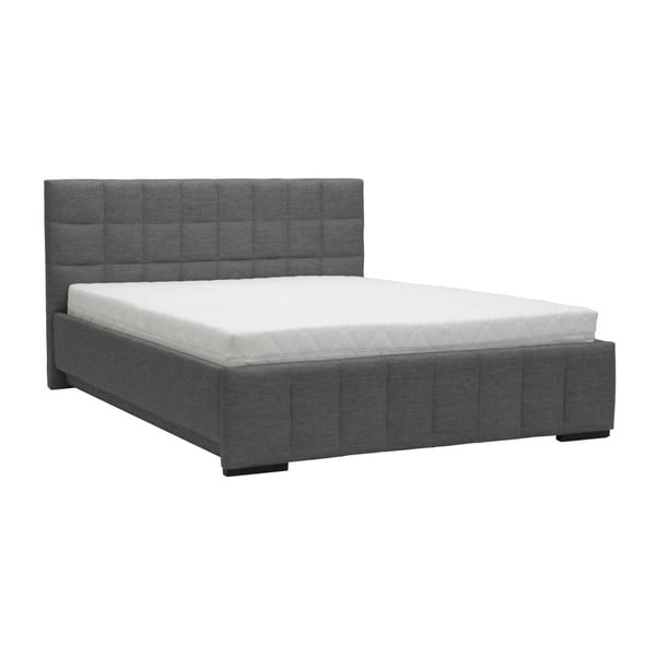 Szare łóżko 2-osobowe Mazzini Beds Dream, 180x200 cm