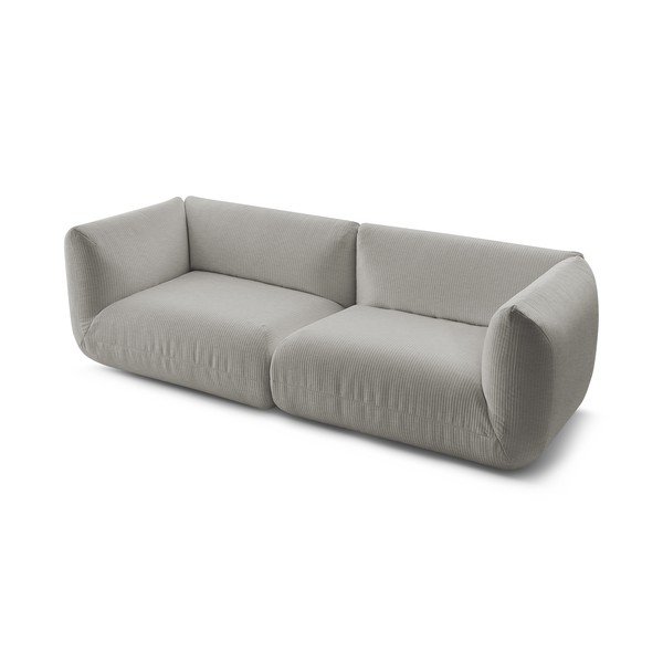 Beżowa sztruksowa sofa 260 cm Lecomte – Bobochic Paris-image-3