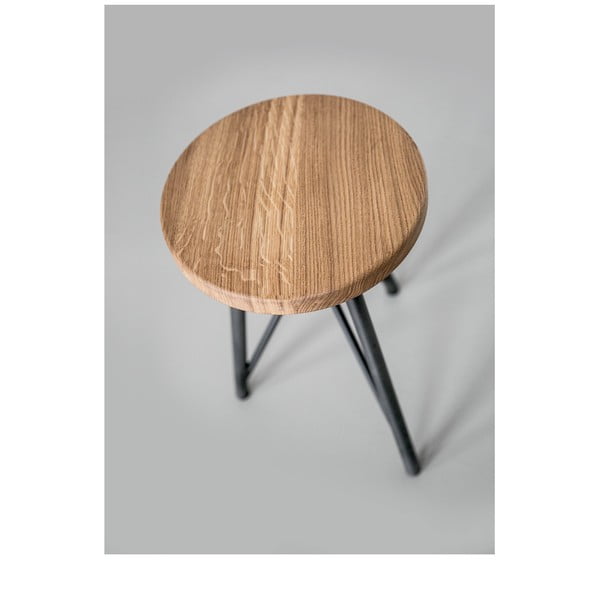 Taboret NUTSANDWOODS Oak, średnica 30 cm-image-1