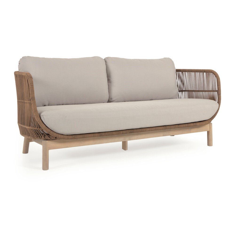 Beżowa tapicerowana sofa ogrodowa Catalina – Kave Home